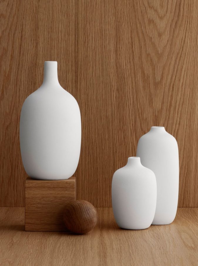 Ceola Vase Weiß 18_5 cm Blomus