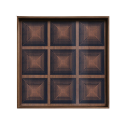 plateau Ethnicraft en verre Ink Squares