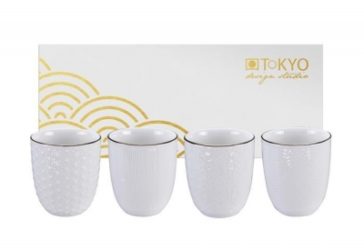 Set de 4 tasses à Thé Nippon White