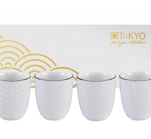 Set de 4 tasses à Thé Nippon White
