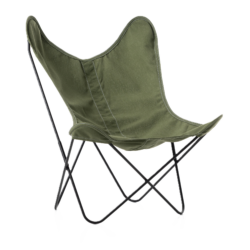 fauteuil AA Butterfly Airborne design iconique structure acier housse tissu naturel collection heritage