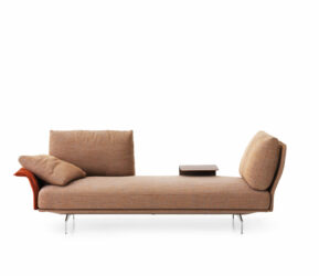 canape avant apres saba modulable design italien dossier amovible accoudoir repositionnable noyer canaletto contemporain