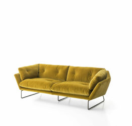 canape new york suite saba sergio bicego matelassage retro structure acier design italien contemporain
