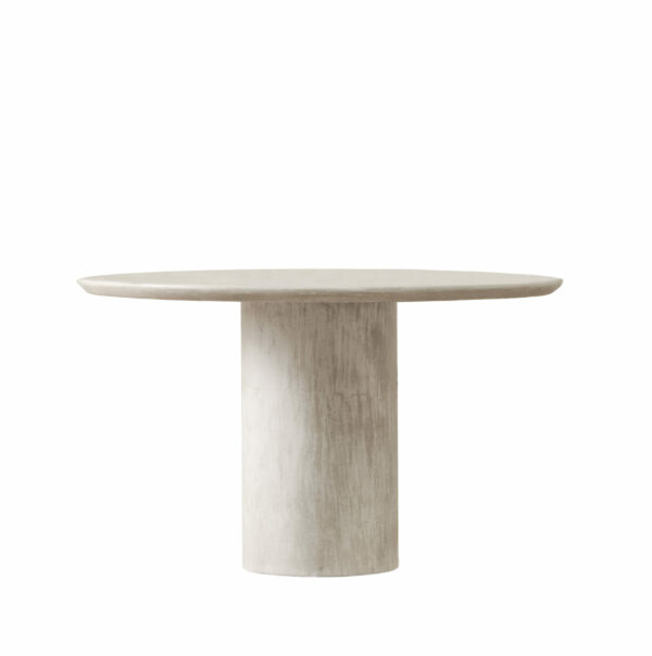 Table ronde Ari en enduit minéral par Vincent Sheppard