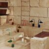 Collection de lampes Arum portables de ferm LIVING, disponibles en plusieurs couleurs