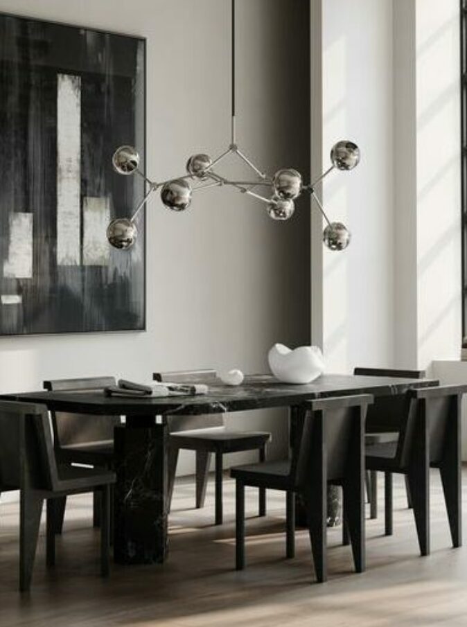 101 CPH_Drop globe suspension chrome - le grand retour du chrome - en vente chez Mise en Scène