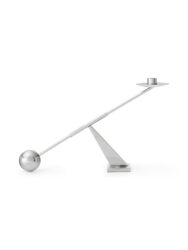 Bougeoir Interconnect en finition chrome de Audo, en vente chez Mise en Scène – design sculptural et minimaliste