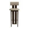 Tabouret Hippo de NORR11 en chêne massif et tissu, en vente chez Mise en Scène