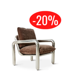 Fauteuil Chrome HK Living design vintage