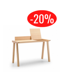 Bureau Ernest en chêne naturel – Punt Mobles – modèle compact et fonctionnel