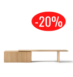 Console Velasca Punt – bois chêne super mat – design sculpté – -20 %