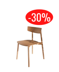 Lot de 4 chaises Kol de Treku en bois massif – déstockage -30 %