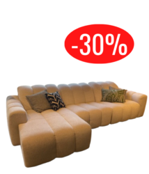 Canapé relax Mirage – Vilmers – tissu blanc cassé – -30 %