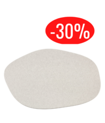 Tapis Pebble en feutre beige clair de Hey-Sign