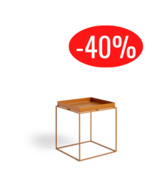 Table d’appoint design HAY Tray couleur Toffee en métal