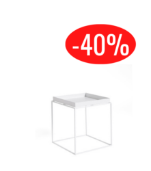 Table d’appoint design HAY Tray couleur White en métal