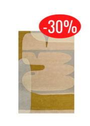 Tapis ocre en laine 200x300