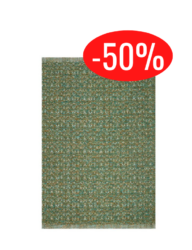 Tapis vert jardin Erg 170x240 tissé main