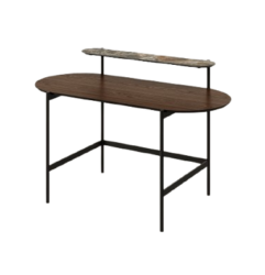 Bureau Aura Paul Rogers en bois et céramique, design élégant et fonctionnel