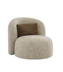 Fauteuil Mollis de Paul Rogers en tissu ou cuir, design fluide et élégant