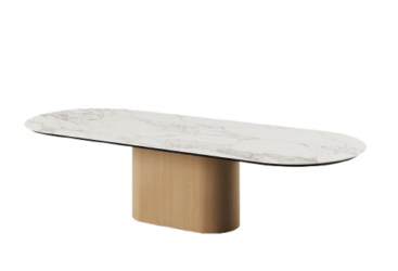 Table Palermo Paul Rogers, design intemporel et pied central en bois