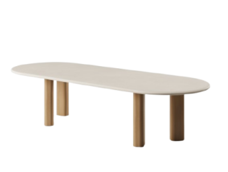 Table Pillar Paul Rogers, design sculptural et matières naturelles