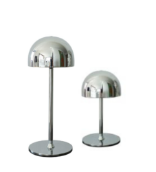 Lampe Tim rechargeable en métal Chrome, disponible en 22 ou 30 cm