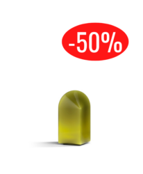 Lampe de table Parade verte H24 cm – design sculptural -50%
