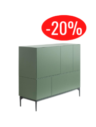 Buffet Lauki 128x45xH109 cm Treku – dernière pièce outlet