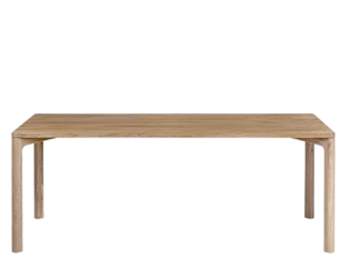Table Lavado en bois massif (chêne ou noyer) par Woak – design minimaliste