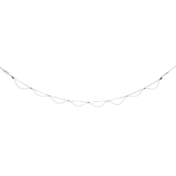 Suspension Spline Petite Friture LED modulable avec bande textile colorée