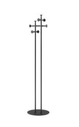 porte‑manteau minimaliste en acier thermolaqué avec 8 crochets