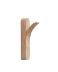 patère murale en bois massif design organique