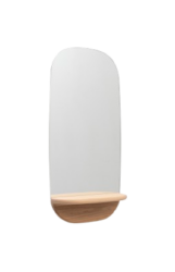 miroir mural en bois massif design organique