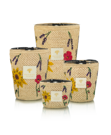 bougie ahitra baobab collection vony raphia brode fleurs parfum menthe vetiver ylang ylang