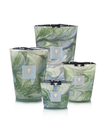 bougie Leaves Baobab en verre souffle artisanal aux teintes lumineuses