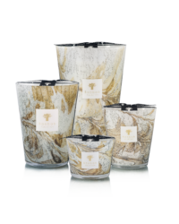 bougie nais baobab collection leaves verre souffle nuances minerales parfum bergamote muguet cypres