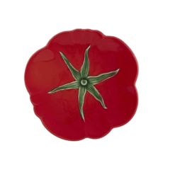plat pizza tomato vista alegre bordallo pinheiro ceramique design tomate art table mediterraneen