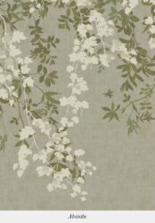 papier peint chevrefeuille isidore leroy decor floral feuillages poetiques nature elegante design mural haut de gamme