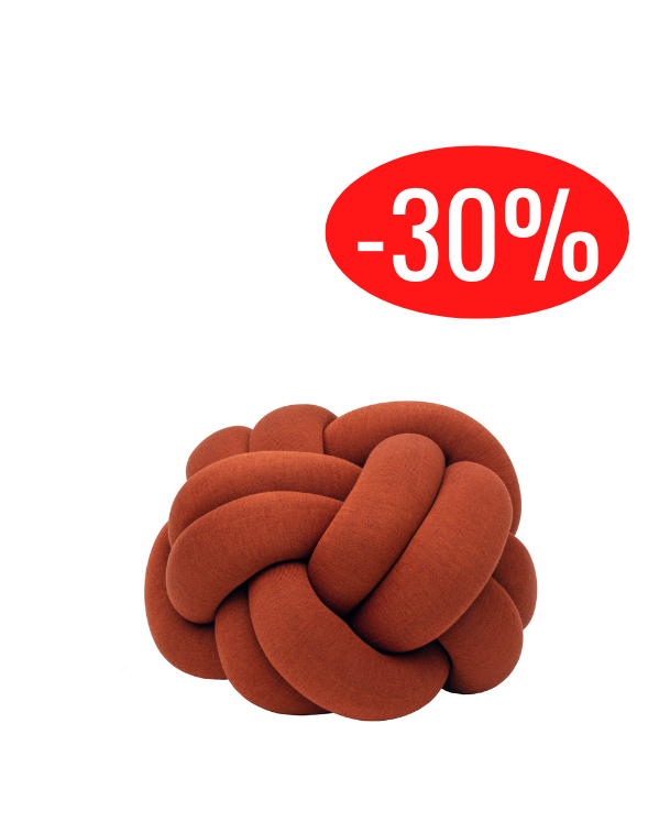 pouf Knot XL Color Ochre Design House Stockholm modèle d'exposition
