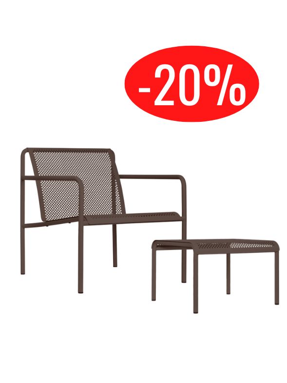 ensemble lounge Dapple Ferm Living avec fauteuils et table d'appoint modèle d'exposition