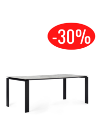 table Four Ceramic Kartell 190 × 90 cm Nature Toundra modèle d'exposition