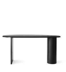 bureau eclipse audo copenhagen chene naturel ou noir rangement dissimule design sculptural