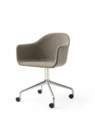 chaise de bureau harbour audo copenhagen pietement pyramidal roulettes accoudoirs design nordique