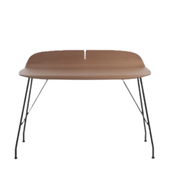 bureau earl of wood kartell smart wood plateau bois cintre design contemporain bureau teletravail