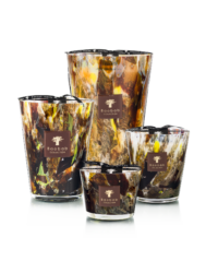 bougie parfumée Halona Yellow World en verre soufflé ambre et safran