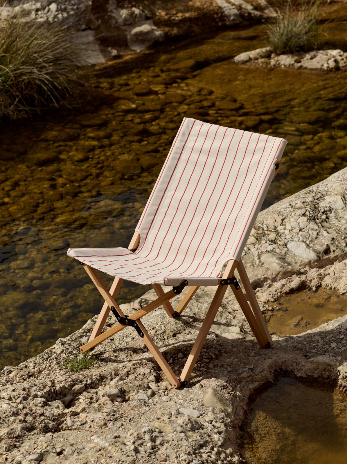 Outdoor Market Chaise et tabouret pliants - Image 2